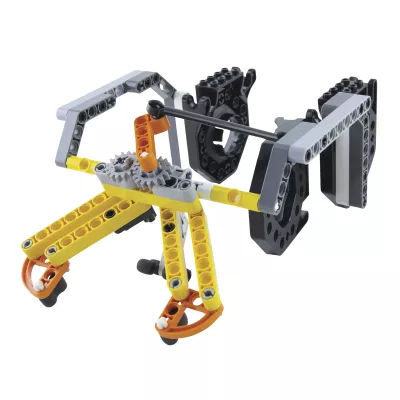 Konstruktionsbausatz, Roboter, Gelenkarm, Schwarz-Gelb, Technikspielzeug