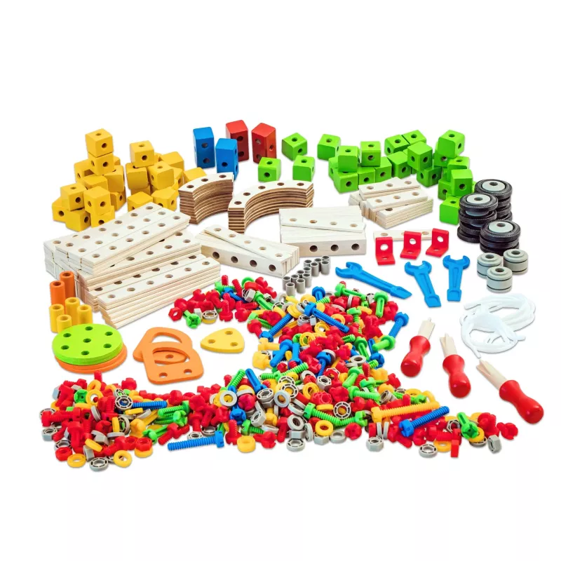 Kleinteile, Bausteine, Bauklotz-Set, Verbindungsstücke, Konstruktionsspielzeug