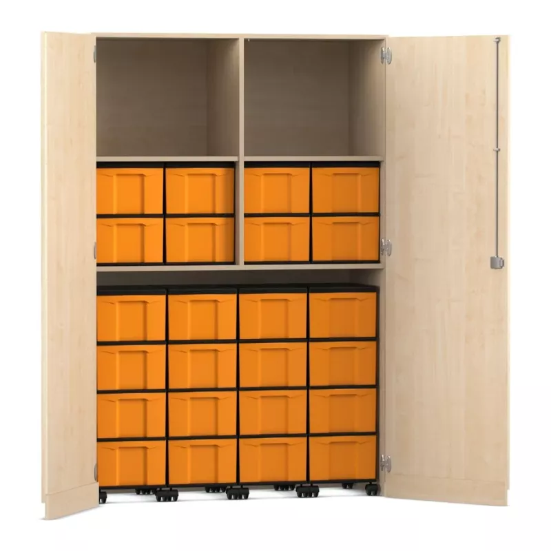 Kleiderschrank, Aufbewahrung, Kastensystem, Ordnungsboxen, Rollenboden