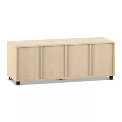 Sideboard, Weinschrank, Holz, Schiebetüren, Rollräder