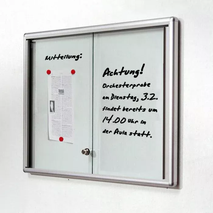 ausschnitt, mitteilungswand, notices, pinboard, schranktür