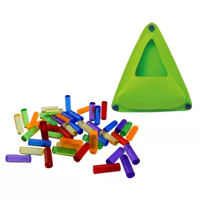 bunte Kapseln, Rohrkappen, Klebetips, dreieckige Hülle, Aufbewahrungsset