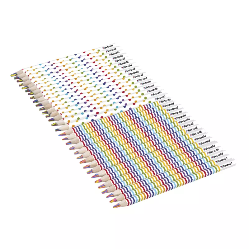 Buntstifte, Bleistift, Buntstiftset, Holzstifte, Ziehharmonika-Muster