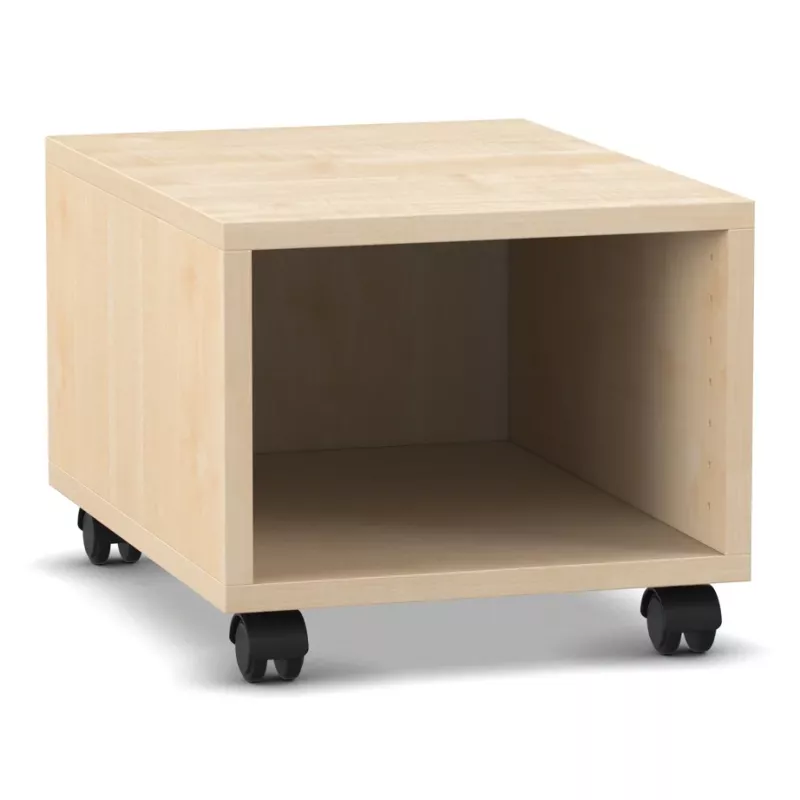 Beistellschrank, Holzkabinet, Rollcontainer, Schubladengrund, Mobiler Schrank