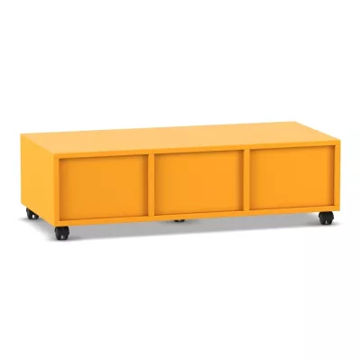 sideboard, _storage, orange, cabinet, rollen