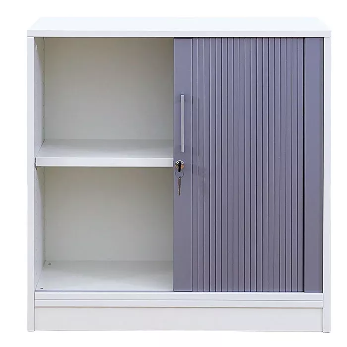 Schrank, Hängeschrank, Schublade, Metall, Graue Tür