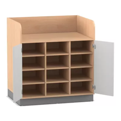 Schuhschrank, Schuhregal, Aufbewahrung, Holz, Schrank mit Fächern
