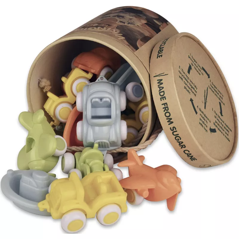 Kinderfahrzeug-Set, Puzzle-Teile, Autos, Räumer-Formen, Holz/Kunststoff Spielzeug