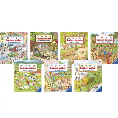 Kinderbuch, Sachen suchen, Themenheft, Tierwelt, Jahreszeiten