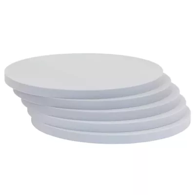 telleruntersetzer, runderuntersetzer, weiss, untersetzer-set, platte