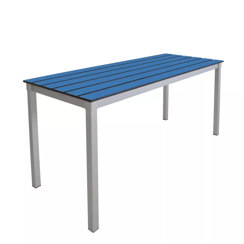 tisch, gartenetisch, blau, holz-optik, klappbar?