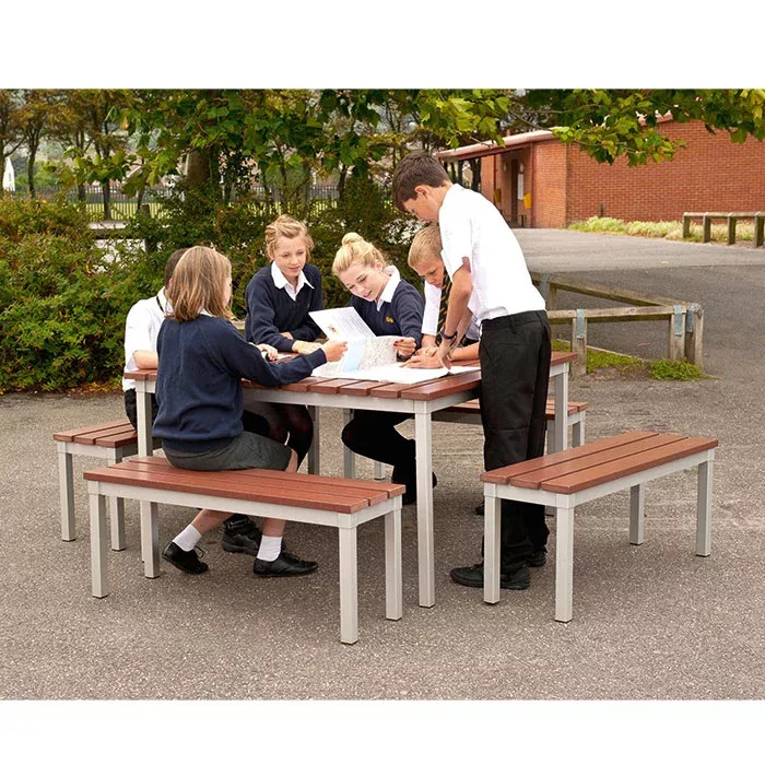 Schule, Gruppe, Tischgruppe, Schuluniform, Hocker