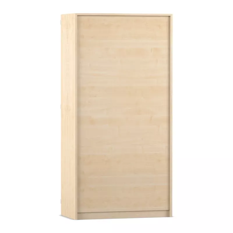 kleiderschrank, holz, ockerfarbig, schrank, sliding-door