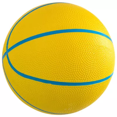 Basketball, Gelb, Textur, Gummi-Oberfläche, Blaue Linien