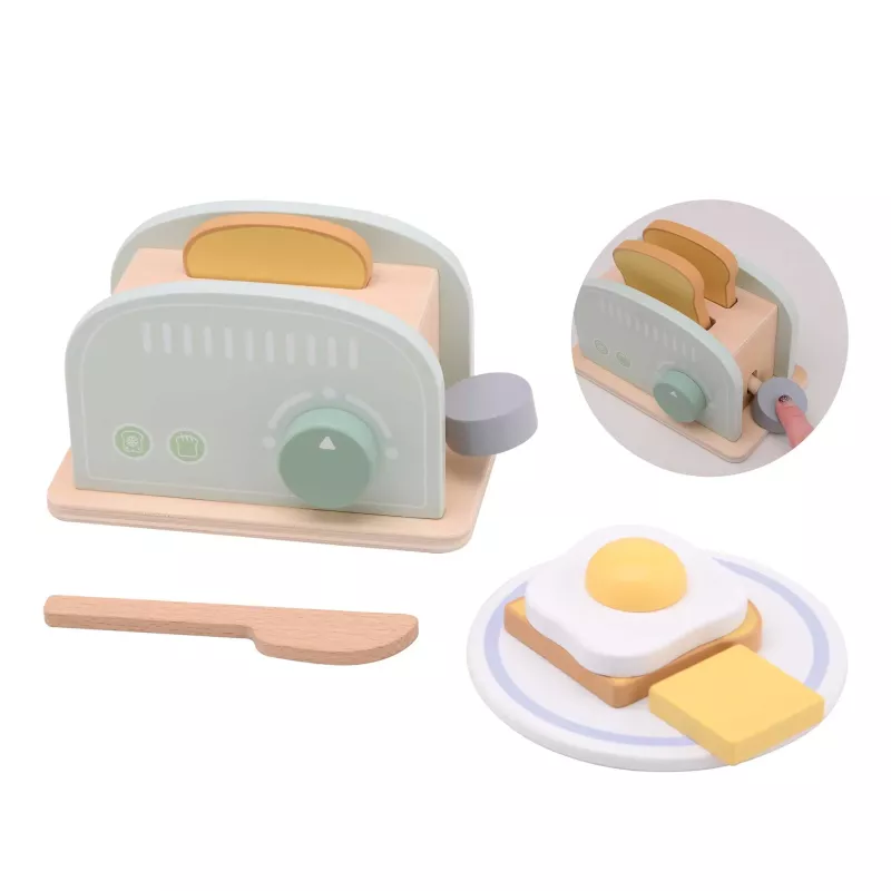 Spielzeug, Toaster, Holzspielzeug, Frühstück, Küche