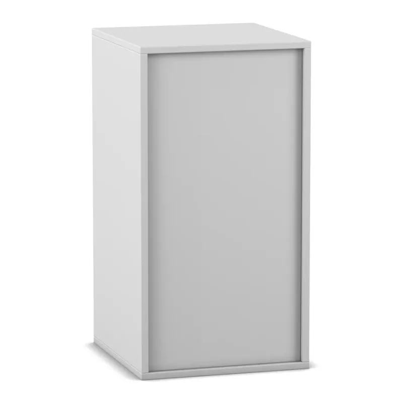Schrank, Schubladenaufsatz, weiß, freistehend, Metallarmatur