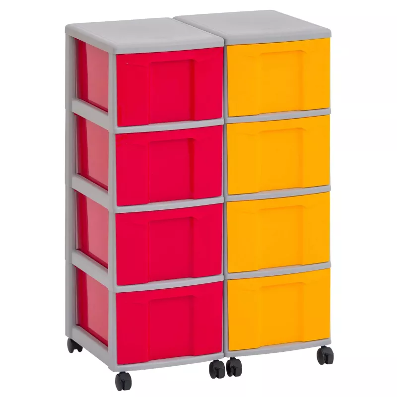 Kastenwagen, Aufbewahrung, Schubladenbox, Rollbox, Kompaktstapelkasten