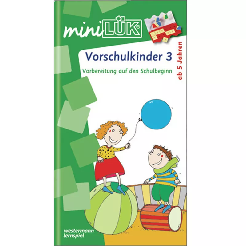 Vorschulkind-3, Lernspiel, Achtung Ballon, Schulbeginn, Kinder-Set
