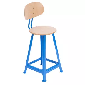Bandstahlhocker mit Lehne