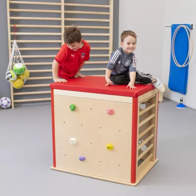 Kletterwürfel, Kletterblock, Kindersport, Holzspielzeug, Griffmulden