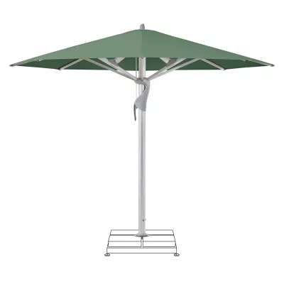 Sonnenschirm, Grün, Schirmständer, Aluminium, Klimmerschirm