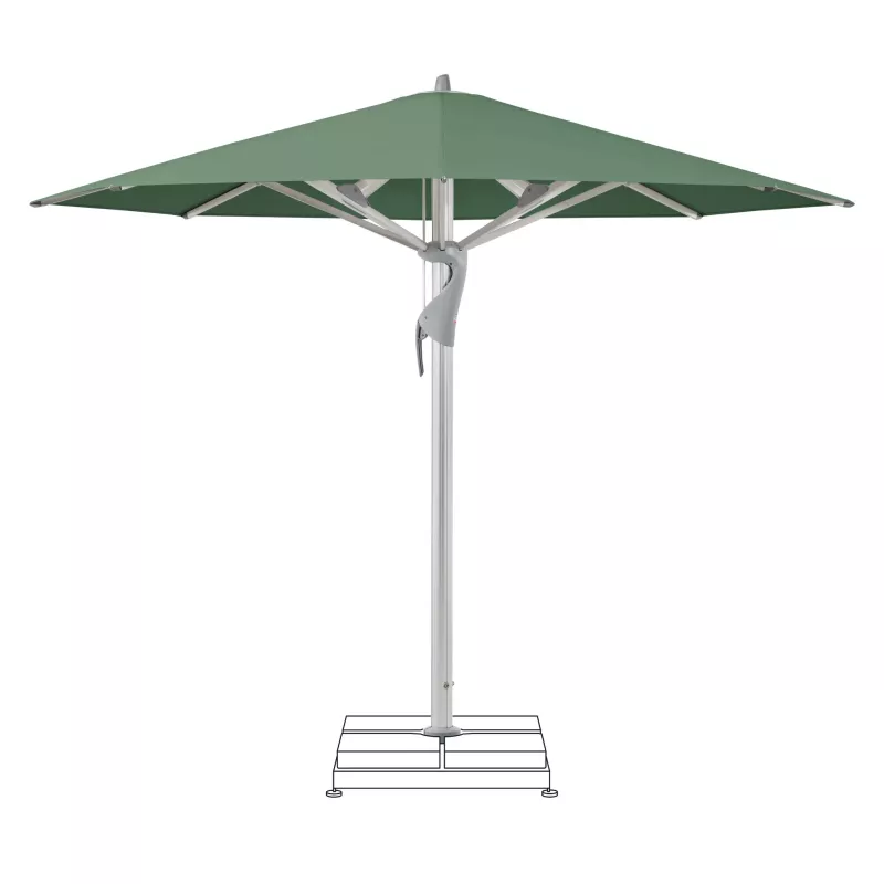 Sonnenschirm, Grün, Schirmständer, Aluminium, Klimmerschirm