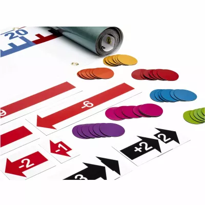 Brettspiel, Farben-Scheiben, Punktezähler, Punktscheiben, Regelblatt