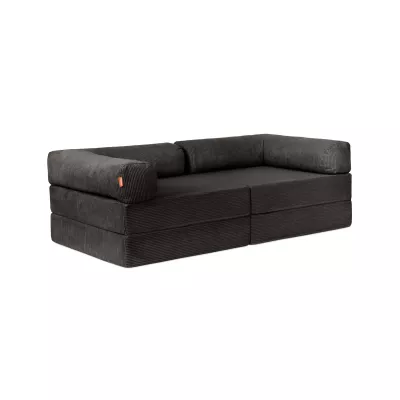 Sofa, Wohnzimmermöbel, Dunkelgrau, Stoffsofa, Dunkler Couch