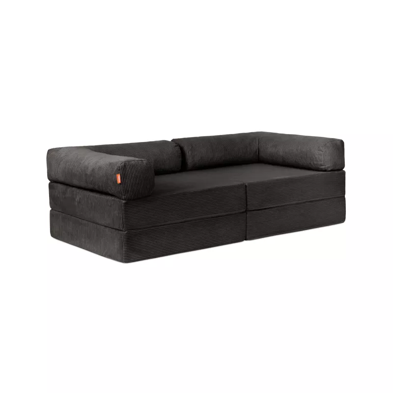 Sofa, Wohnzimmermöbel, Dunkelgrau, Stoffsofa, Dunkler Couch