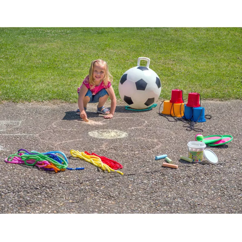 Kind, Spielzeug, Fußball, Seil, Sandkasten