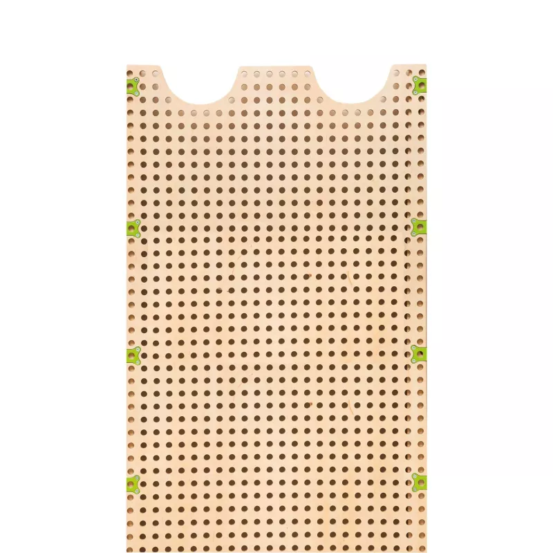 Perforiertes Panel, Pegboard, Holz, Beige, Löcher