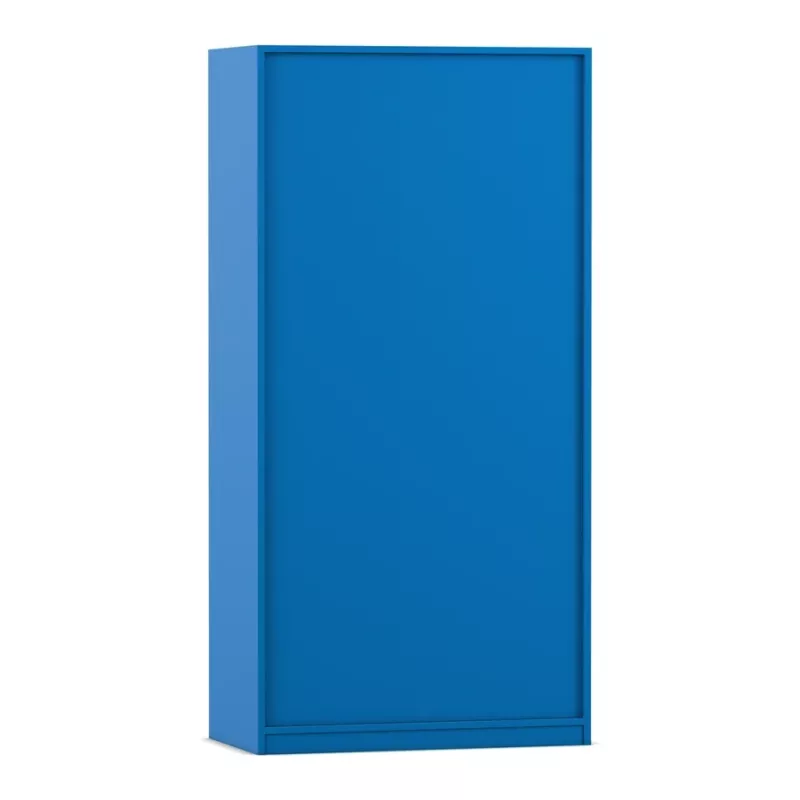 Schrank, Blaue Farbton, Schuhschrank?, Tür?, Garderobe?
