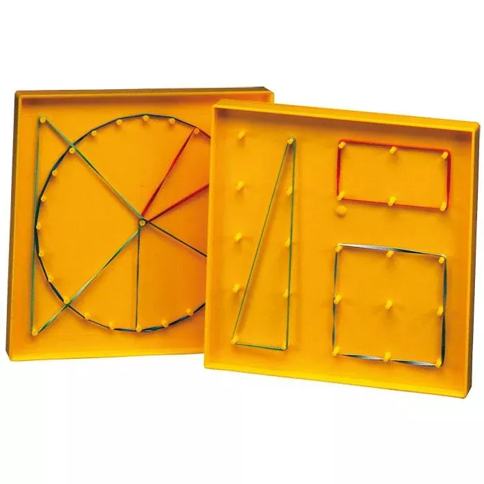 Geometrische Formen, Stäbe, Kordel, Puzzle, Lernspielzeug