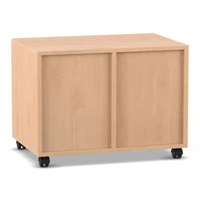 Schrank, Wohnzimmer, Holzoptik, Rollwagen, Schrank mit Rollen
