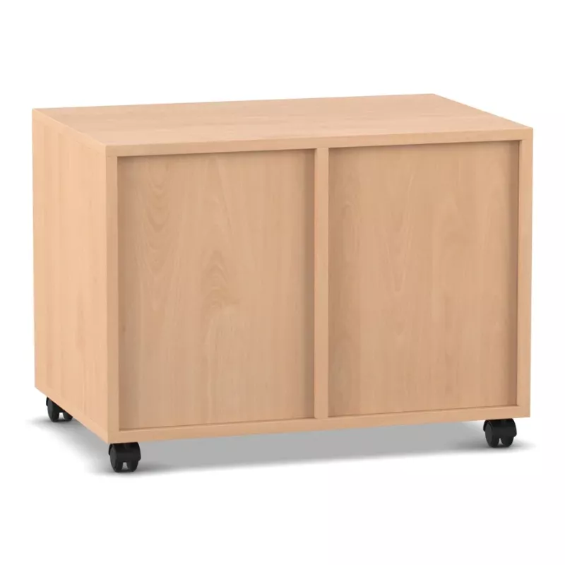 Schrank, Wohnzimmer, Holzoptik, Rollwagen, Schrank mit Rollen