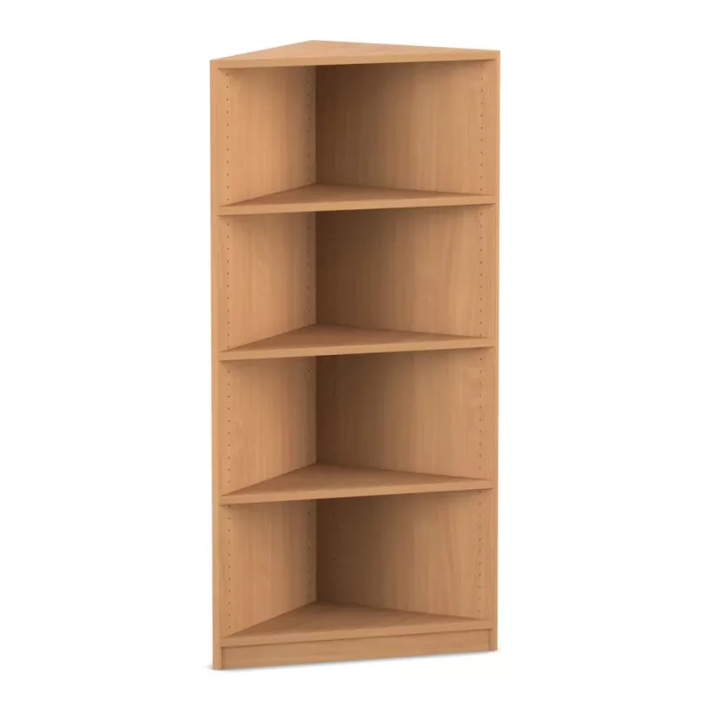 Holzregal, Bücherregal, eckiges Regal, Regal mit Regalböden, freistehendes Regal