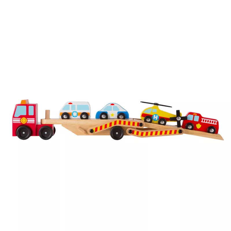 Holzspielzeug, Spielzeug-LKW, Kofferanhänger, Holzauto, Mentaler Transport