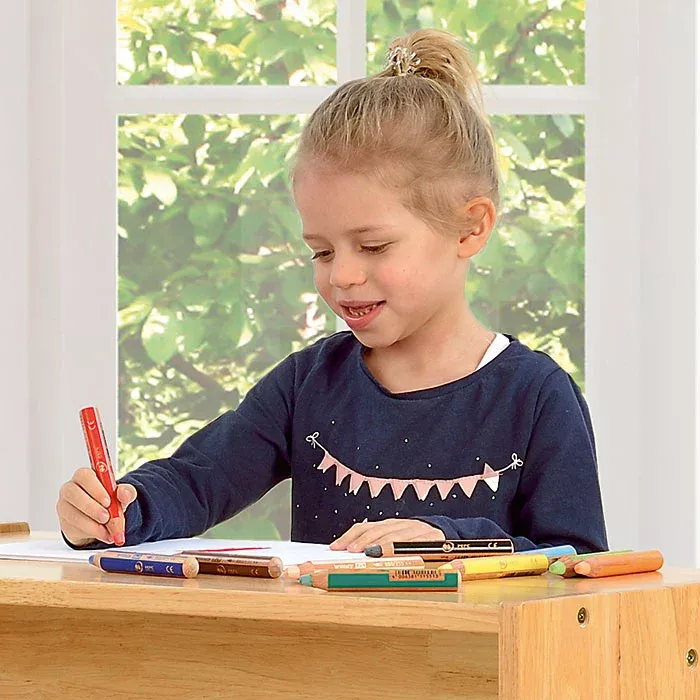 Kinderunterricht, Malset, Stift, Kleidung Langarm, Blaues Sweatshirt