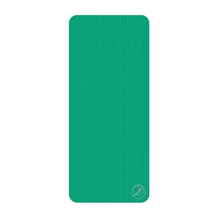 Yoga mat, Exercise mat, Green, Ridges, Rounded corners