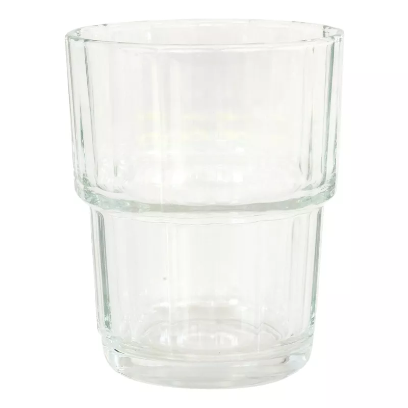 Glas, Kaffeeglas, Stapelglas, Transparent, Zwei-Etagen Glas