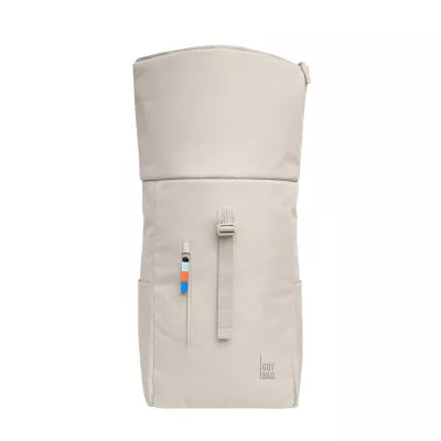 Rucksack, Pfadfinderrucksack, Tasche, Streifenverschluss, Beige