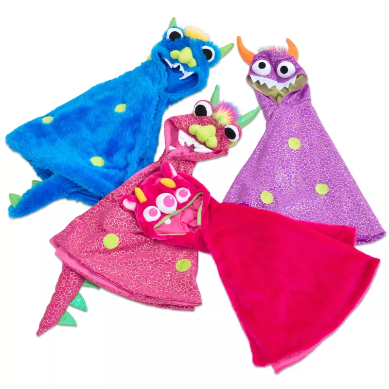 Plüschdecken, Monster-Kapuzen?, Kuscheldecken Monster, Kapuzen-Decke, Felliges Kostüm-Set