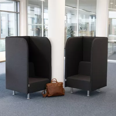 Sessel, Nischen-Sessel, Raumtrenner, Stoffbezug, Büro-Set