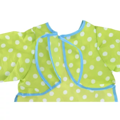 Polka dot, Lemon green, Bib, Soft fabric, Childrens apron