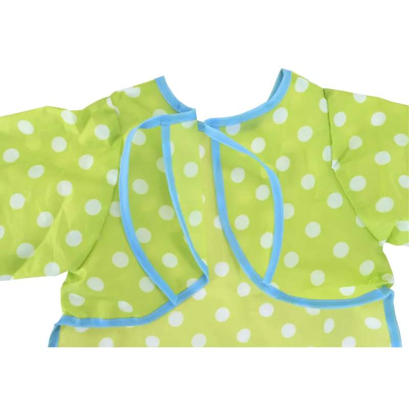 Polka dot, Lemon green, Bib, Soft fabric, Childrens apron