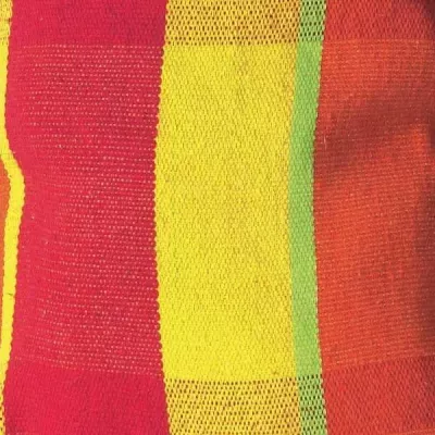 twill, gestreift, bunt, gelb, rot