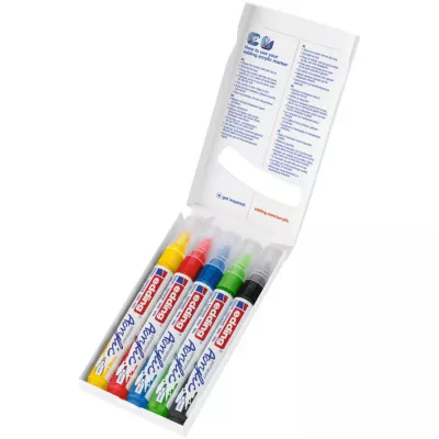 Marker, Wasserfest, Kunstmarker, 6 Farben, Fluoreszierend
