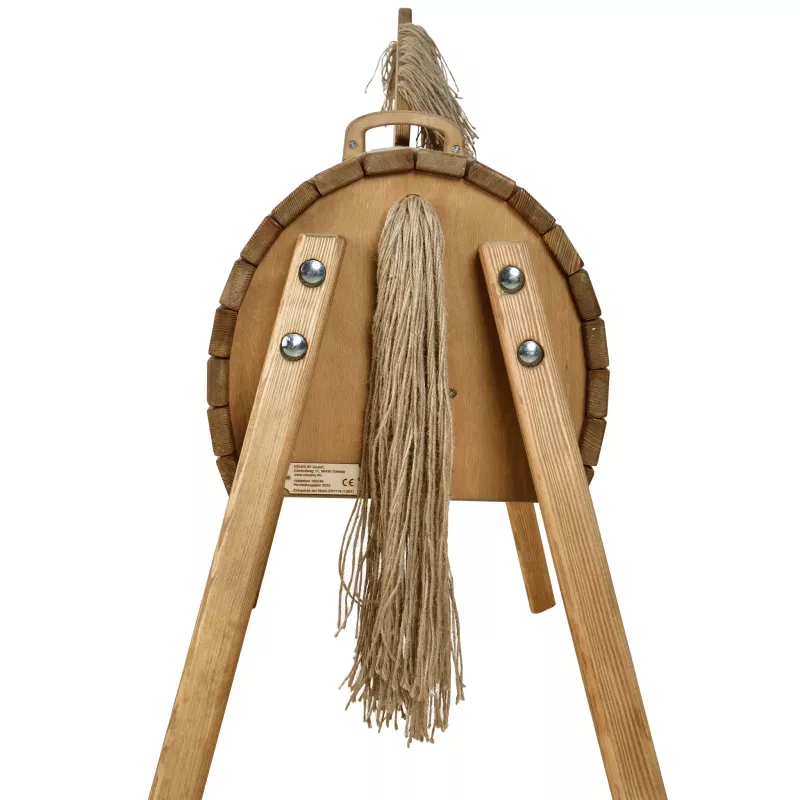 Holzspinnrad, Spinnrad, Naturholz, Knotenband, Schnur