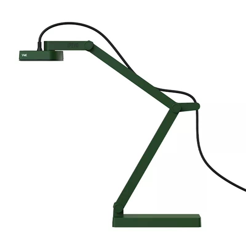 Schreibtischlampe, Klemmleuchte, Grün, Metall, Verstellbar