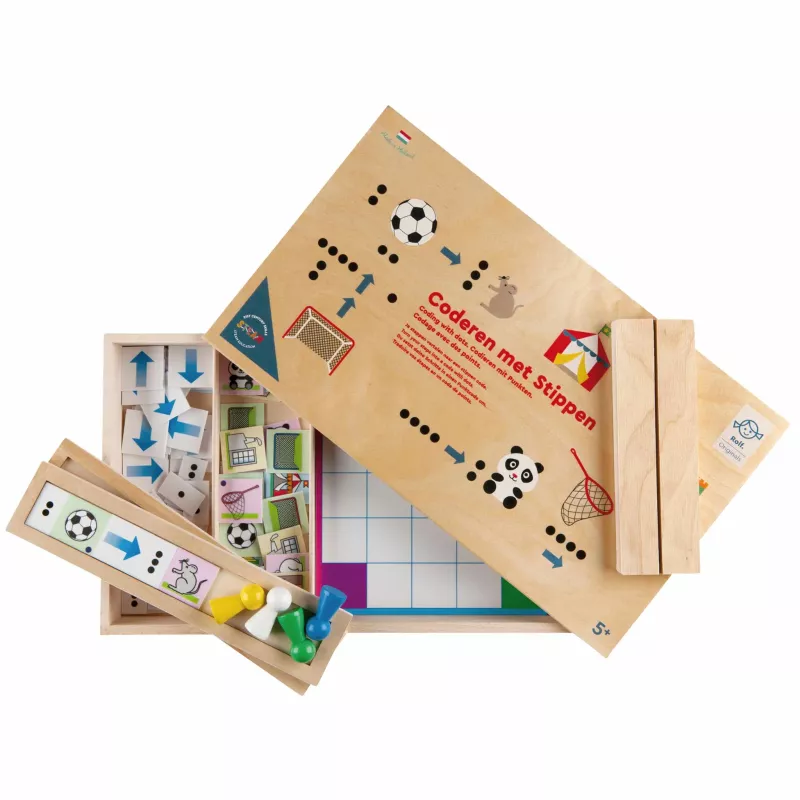 Holzspielzeug, Lernspiel, Matte/Spielbrett, Stempel/Markers, Kleinteile